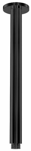 Round 450mm Ceiling Mounted Shower Arm, Matte Black