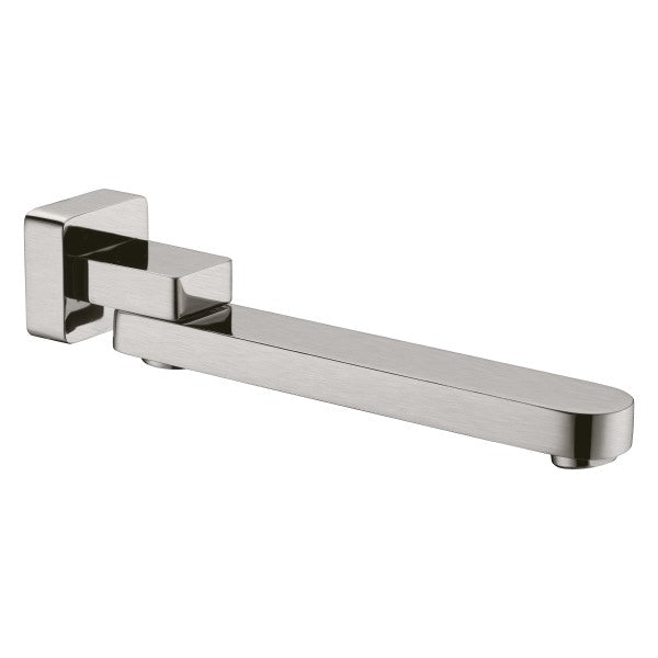 Nero Bianca Swivel Bath Outlet - Brushed Nickel / NR207BN