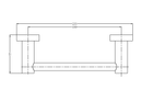 Nero Mecca Hand Towel Rail Chrome / NR1980aCH