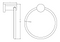 Nero Mecca Towel Ring Matte White / NR1980MW