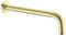 Nero Round Wall Shower Arm, Brushed Gold