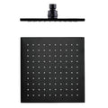 Nero 250mm Square Brass Shower Head Matte Black // NRROB1003MB