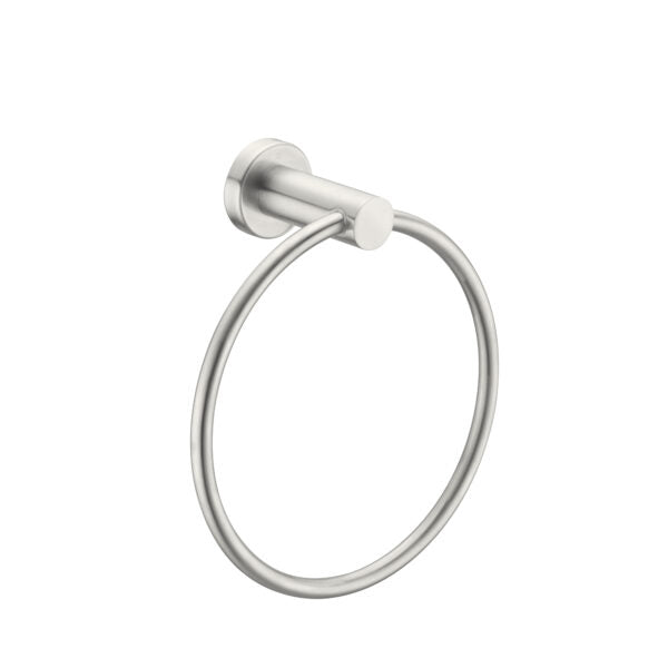 Nero Mecca Towel Ring Brushed Nickel / NR1980BN