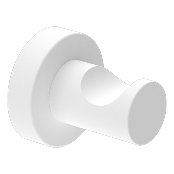 Nero Mecca Robe Hook Matte White / NR1982MW
