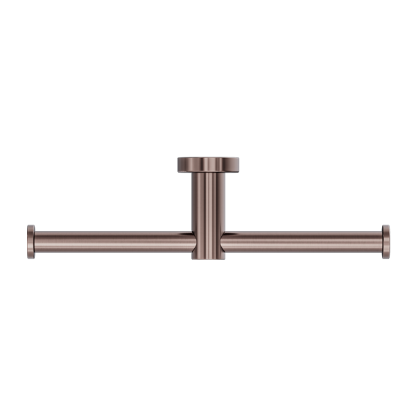 Nero Mecca Double Toilet Roll Holder - Brushed Bronze / NR1986dBZ