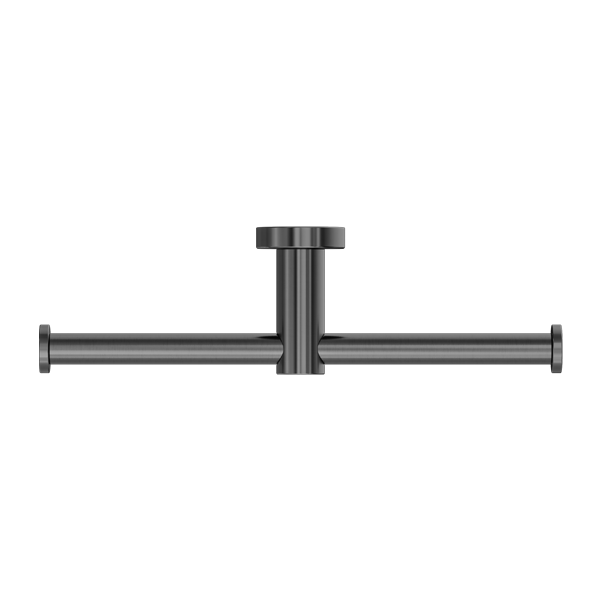 Nero Mecca Double Toilet Roll Holder - Gunmetal / NR1986dGM