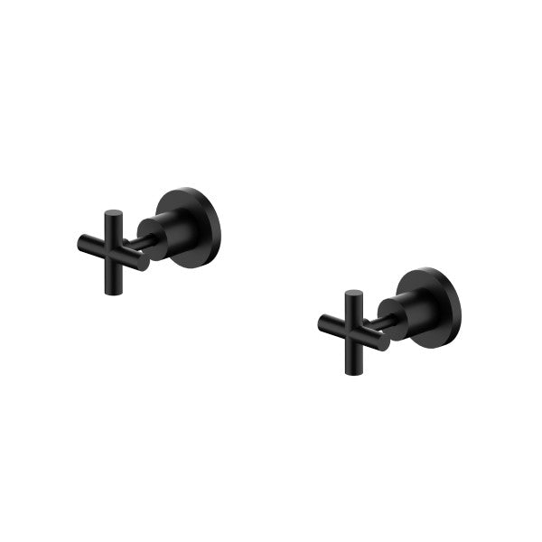Intra Wall Top Assemblies, pair - Matte Black