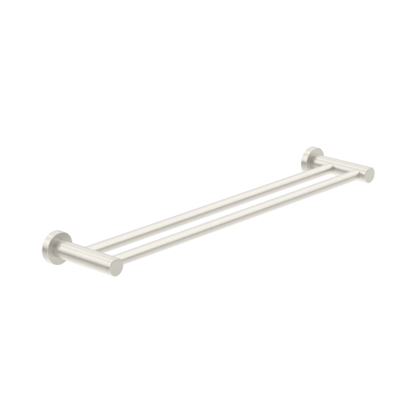 Nero Mecca 600mm Double Towel Rail - Brushed Nickel / NR2324dBN