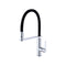 Nero Rit Sink Mixer with Pull Down Spray, Chrome / Matte Black NR221707CH