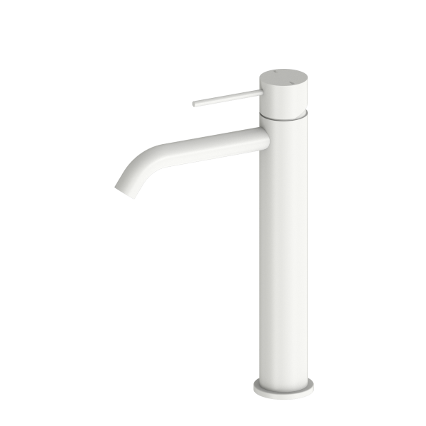 Nero Mecca Tall Basin Mixer - Matte White / NR221901aMW