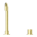Nero Mecca Hob Basin Mixer with Square Swivel Spout - Brushed Gold / NR221901cBG