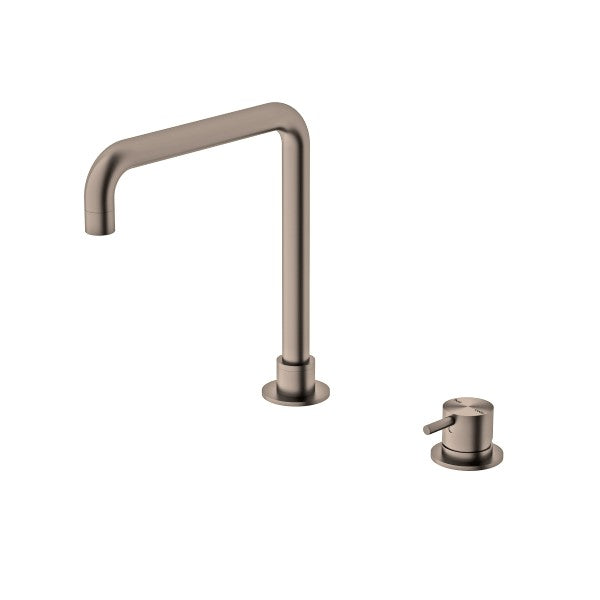 Nero Mecca Hob Basin Mixer with Square Swivel Spout - Brushed Bronze / NR221901cBZ