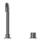 Nero Mecca Hob Basin Mixer with Square Swivel Spout - Gunmetal Grey / NR221901cGM