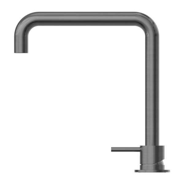 Nero Mecca Hob Basin Mixer with Square Swivel Spout - Gunmetal Grey / NR221901cGM