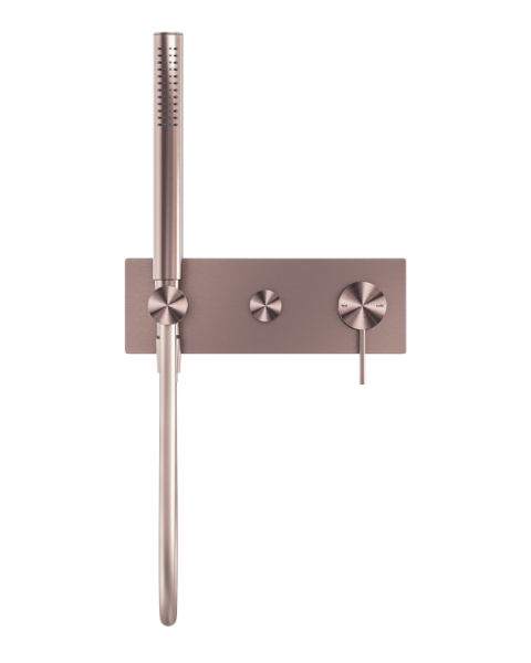 Nero Mecca Wall Mounted Shower Mixer Diverter System with Handshower - Brushed Bronze / NR221903eBZ