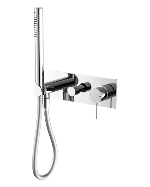 Nero Mecca Wall Mounted Shower Mixer Diverter System with Handshower - Chrome / NR221903eCH