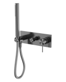 Nero Mecca Wall Mounted Shower Mixer Diverter System with Handshower - Gunmetal / NR221903eGM