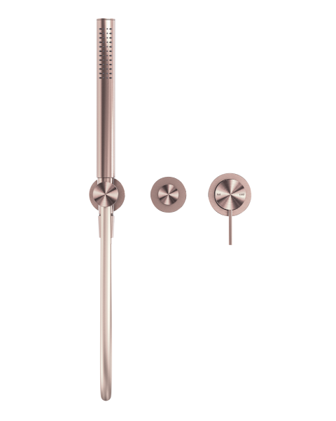 Nero Mecca Wall Mounted Shower Mixer Diverter System with Handshower (Seperate Backplate) - Brushed Bronze / NR221903fBZ