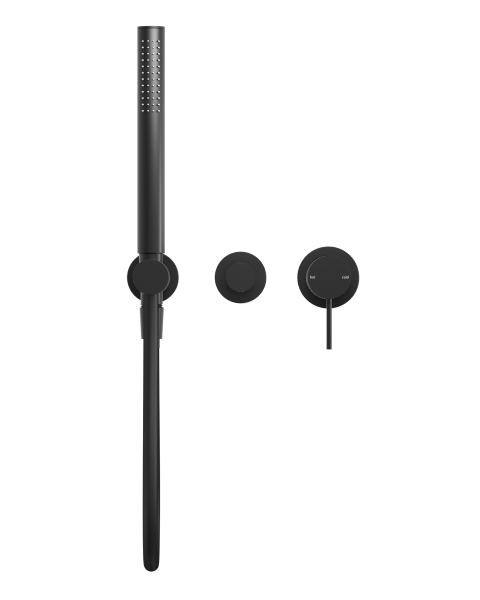 Nero Mecca Wall Mounted Shower Mixer Diverter System with Handshower (Seperate Backplate) - Matte Black / NR221903fMB