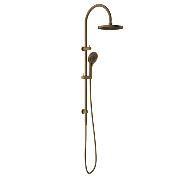 Nero Mecca Twin Shower with Opal Handset - Brushed Bronze / NR221905eBZ