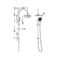 Nero Mecca Twin Shower with Opal Handset - Gunmetal Grey / NR221905eGM