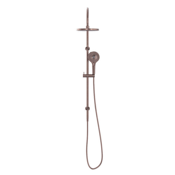 Nero Mecca Twin Shower with Opal Handset - Brushed Bronze / NR221905eBZ
