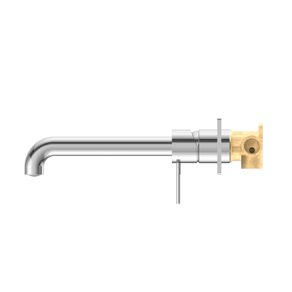 Nero Mecca Wall Mixer Set Basin/Bath 230mm - Chrome