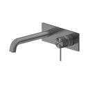 Nero Mecca Wall Mixer Set Basin/Bath 185mm - Gunmetal Grey