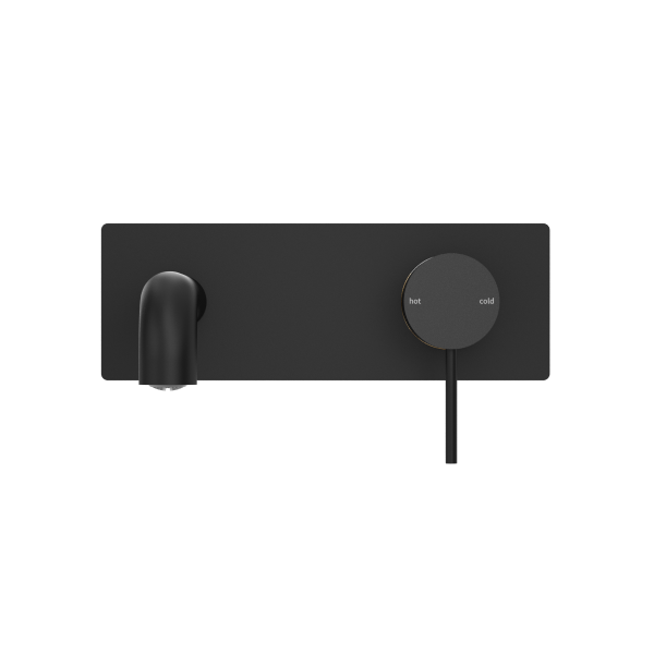 Nero Mecca Wall Mixer Set Basin/Bath 185mm - Matte Black