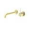 Nero Mecca Up Wall Mixer Set Basin/Bath Separate Backplates 185mm Brushed Gold / NR221907d185BG