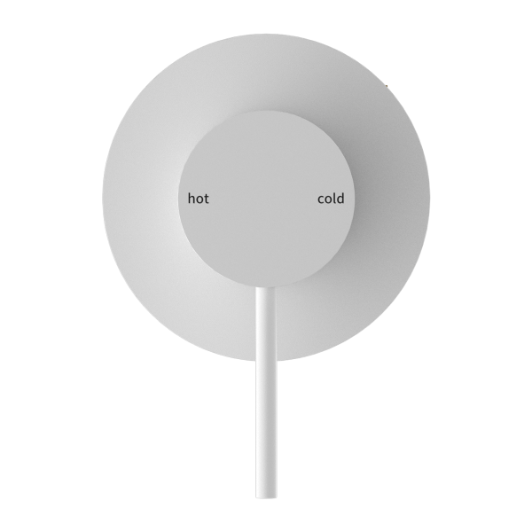 Nero Mecca Shower / Bath Wall Mixer - Matte White / NR221911MW