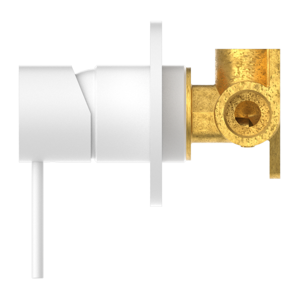 Nero Mecca Shower / Bath Wall Mixer - Matte White / NR221911MW