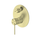 Nero Mecca Shower / Bath Wall Mixer with Diverter -Brushed Gold / NR221909aBG