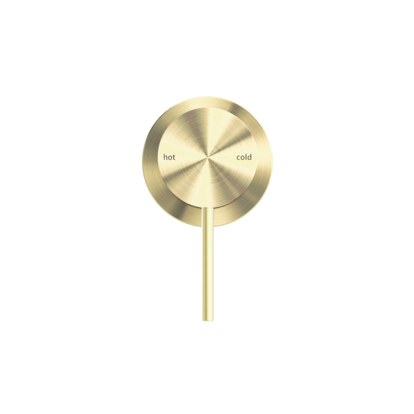 Nero Mecca Shower / Bath Wall Mixer with 60mm Plate - Brushed Gold / NR221909hBG