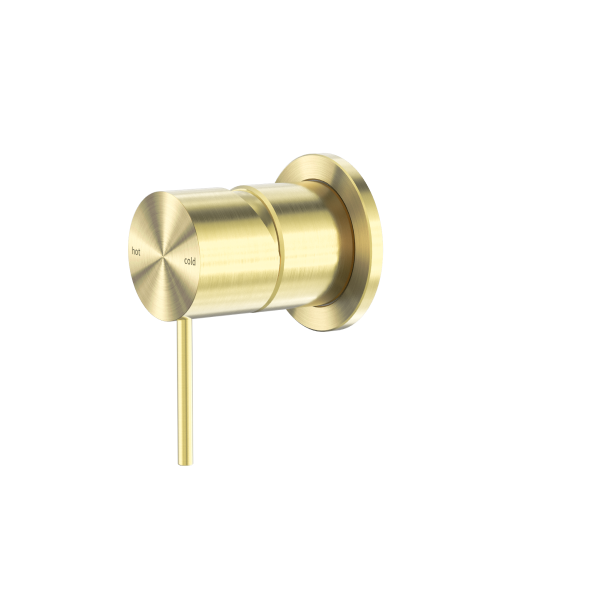 Nero Mecca Shower / Bath Wall Mixer with 60mm Plate - Brushed Gold / NR221909hBG
