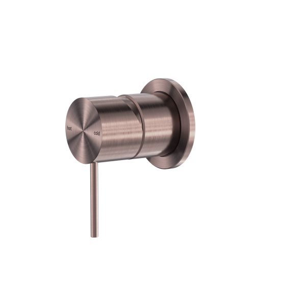 Nero Mecca Shower / Bath Wall Mixer with 60mm Plate - Brushed Bronze / NR221909hBZ