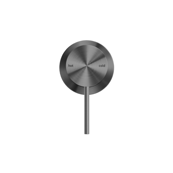 Nero Mecca Shower / Bath Wall Mixer with 60mm Plate - Gunmetal / NR221909hGM