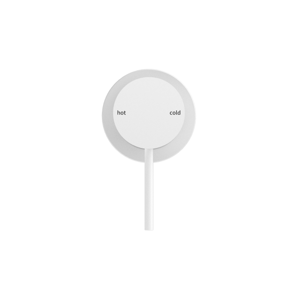 Nero Mecca Shower / Bath Wall Mixer with 60mm Plate - Matte White / NR221909hMW