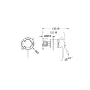 Nero Mecca Shower / Bath Wall Mixer with 60mm Plate - Matte White / NR221909hMW