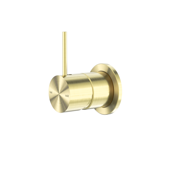 Nero Mecca Up Shower / Bath Wall Mixer with 60mm Plate - Brushed Gold / NR221909jBG