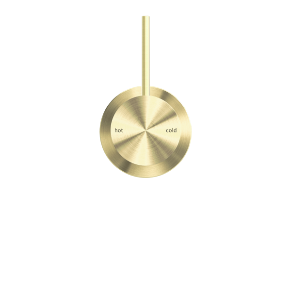 Nero Mecca Up Shower / Bath Wall Mixer with 60mm Plate - Brushed Gold / NR221909jBG