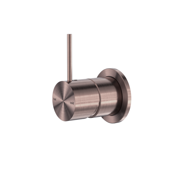 Nero Mecca Up Shower / Bath Wall Mixer with 60mm Plate - Brushed Bronze / NR221909jBZ