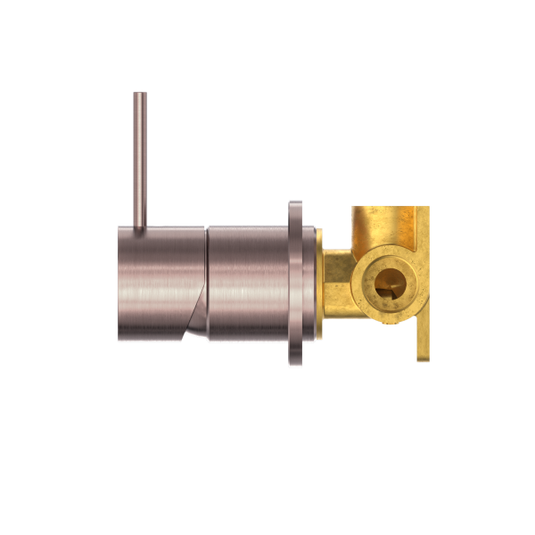 Nero Mecca Up Shower / Bath Wall Mixer with 60mm Plate - Brushed Bronze / NR221909jBZ