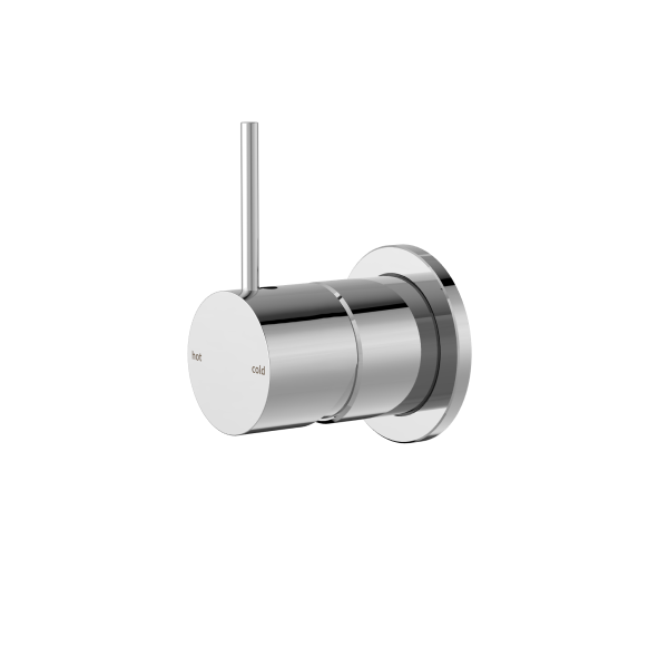 Nero Mecca Up Shower / Bath Wall Mixer with 60mm Plate - Chrome / NR221909jCH