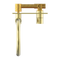 Nero Mecca Up Wall Basin Mixer Swivel Spout - Brushed Gold / NR221909pBG