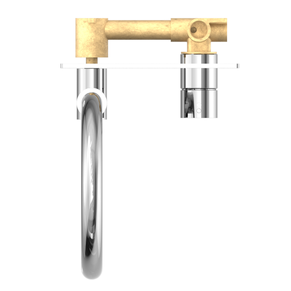Nero Mecca Up Wall Basin Mixer Swivel Spout - Chrome / NR221909pCH