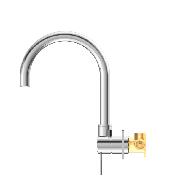 Nero Mecca Wall Basin Mixer Swivel Spout - Chrome / NR221909qCH