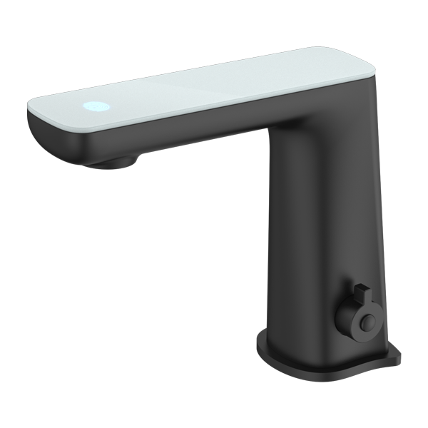 Nero Claudia Sensor Basin Mixer (LED Panel Colour Options) - Matte Black / NR2221MB