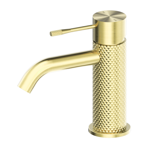 Nero Opal Basin Mixer - Brushed Gold PVD NR251901BG
