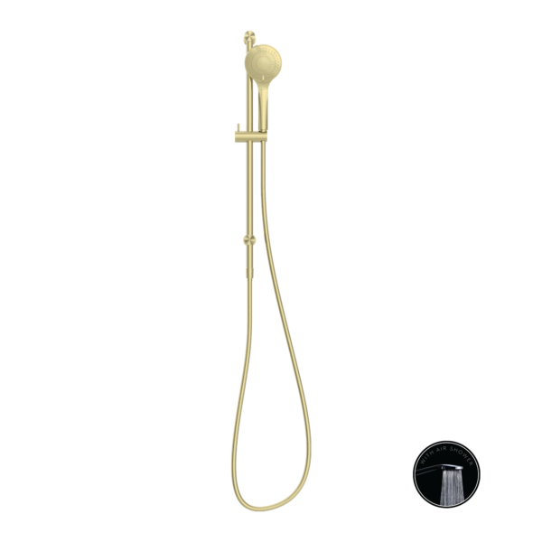 Nero Opal Rail Shower with Air Shower - Brushed Gold / NR251905aBG